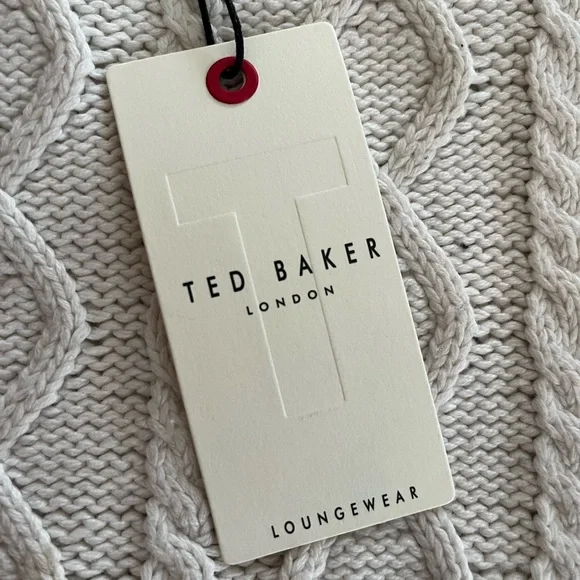 NWT Ted Baker Purple Paisley button-down Women's Sleep Shirt — loungewear - Picture 12 of 12